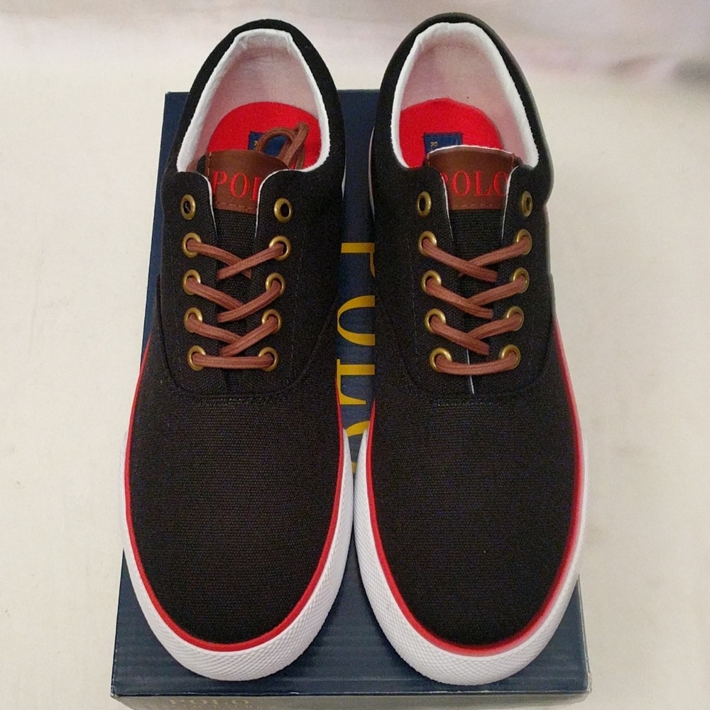 New Polo Ralph Lauren low top sneaker black